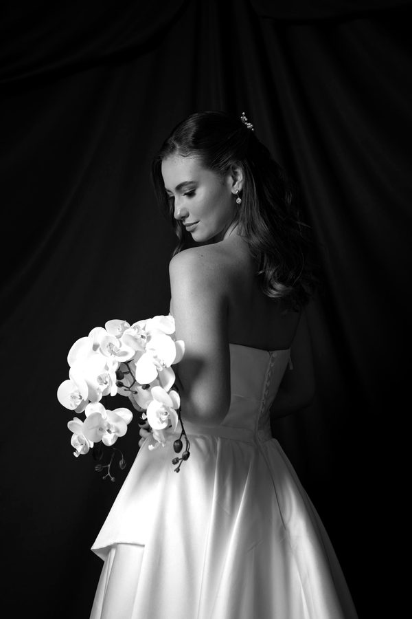 Fotografia de casamento em preto e branco