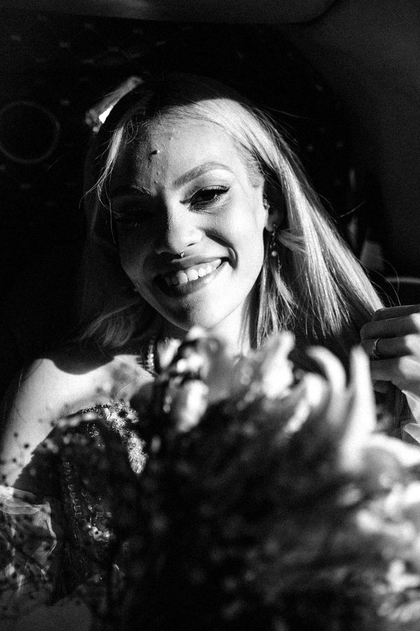 Fotografia de casamento em preto e branco
