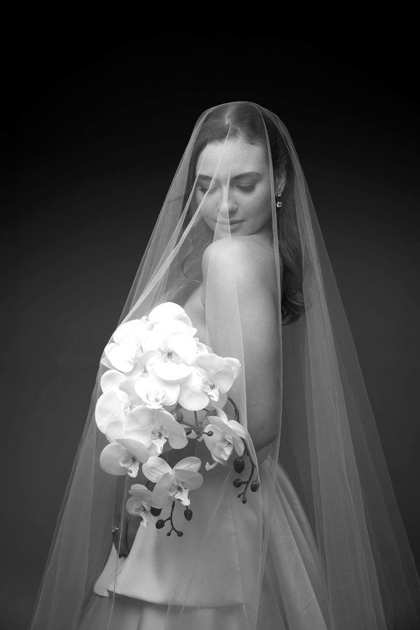 Fotografia de casamento em preto e branco