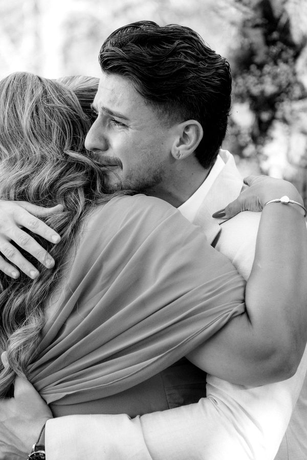Fotografia de casamento em preto e branco