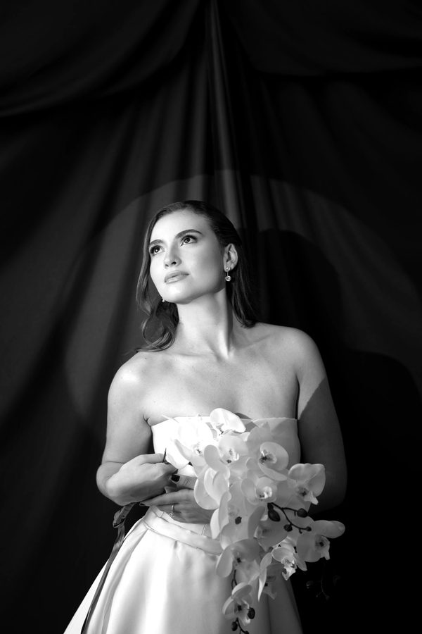 Fotografia de casamento em preto e branco