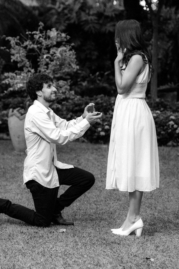 Fotografia de casamento em preto e branco