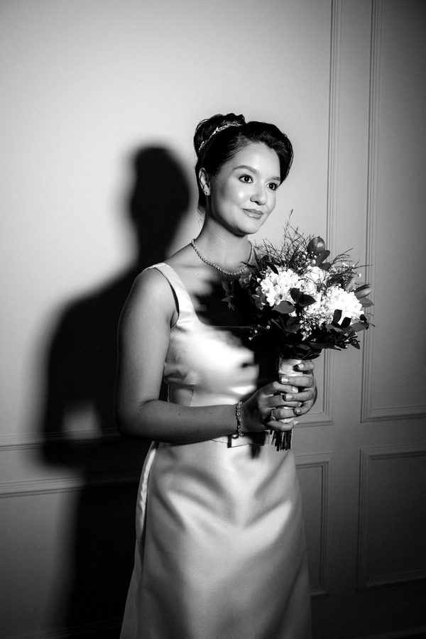 Fotografia de casamento em preto e branco