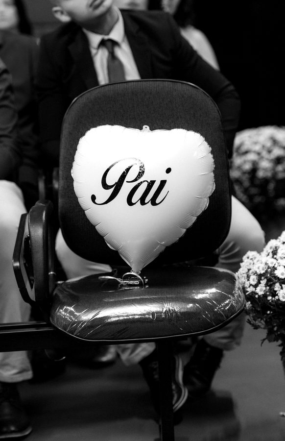 Fotografia de casamento em preto e branco