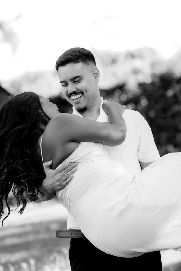 Fotografia de casamento em preto e branco